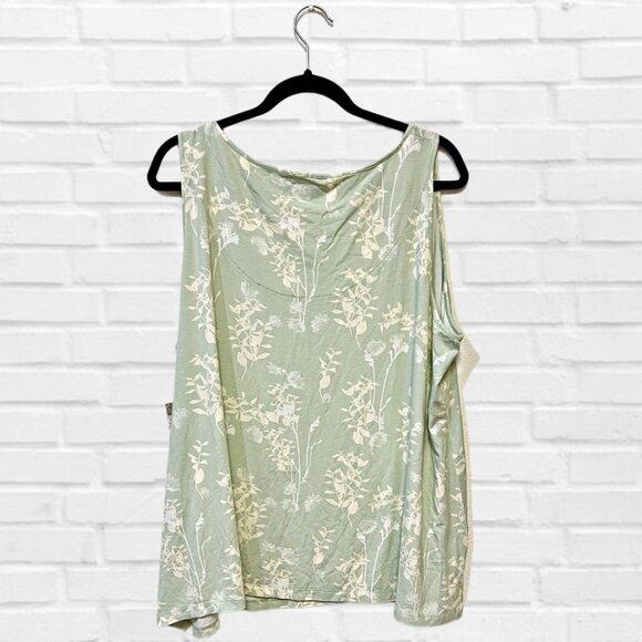Chico's Floral Tank Top Basic Knit Blouse The Touch of Cool Polished Pullover - Picture 6 of 11